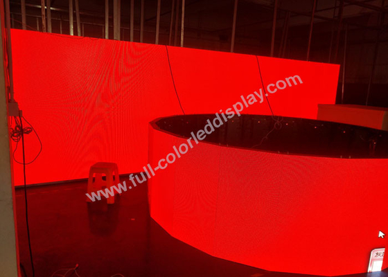 P3.91 / P4.81 Circular Arc Led Display Rental , Curved Led Screens For Stage